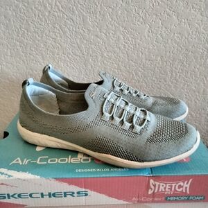 Skechers Teal Blue Sneakers Newbury Street Sz 9.5